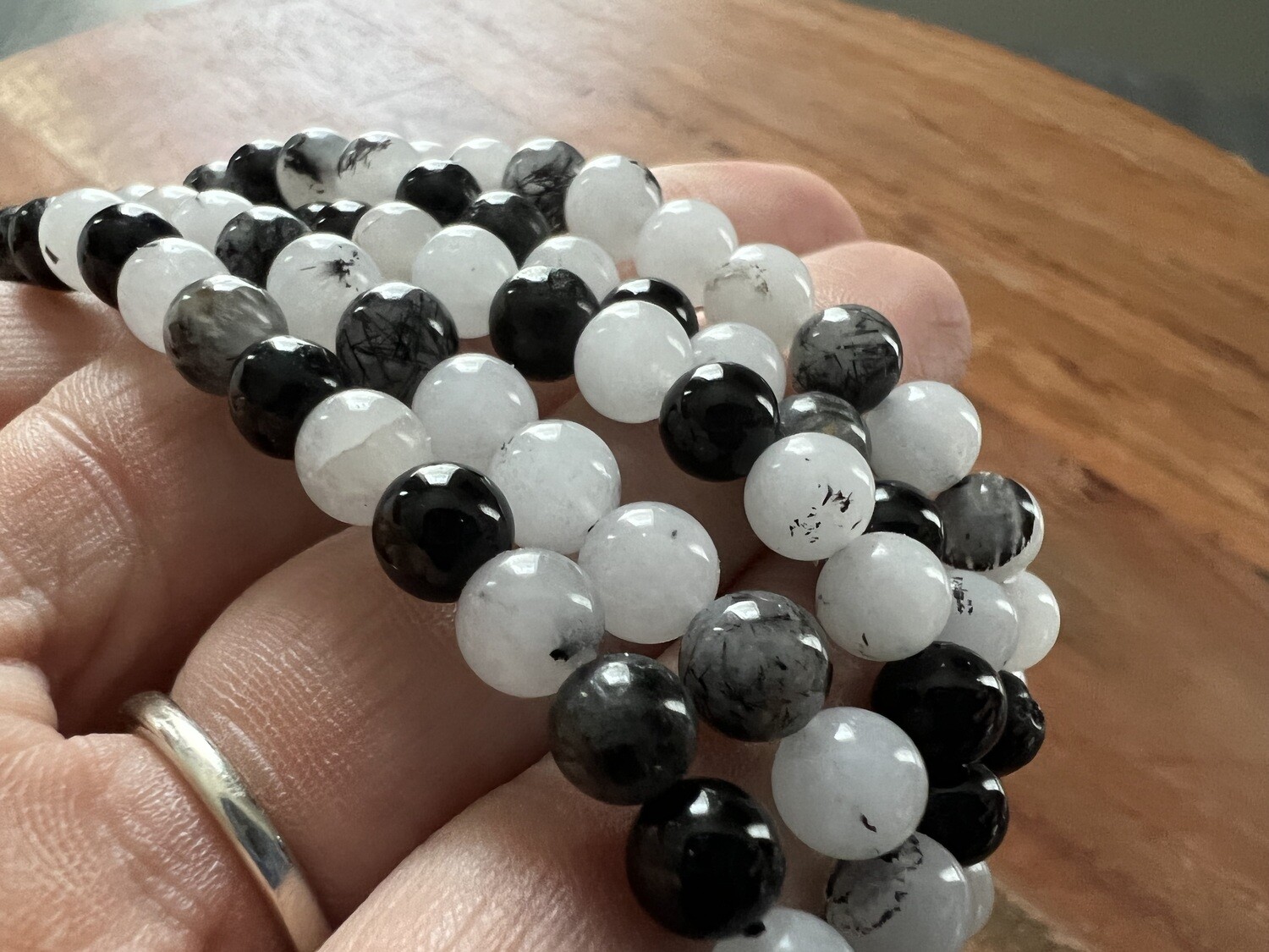 Stone Bracelet - Tourmalated Quartz