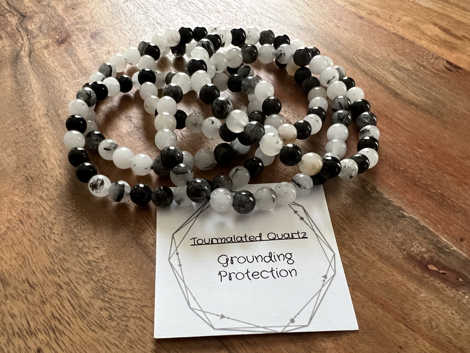 Stone Bracelet - Tourmalated Quartz
