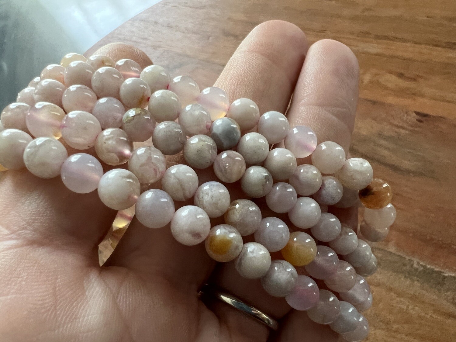 Stone Bracelet - Flower Agate