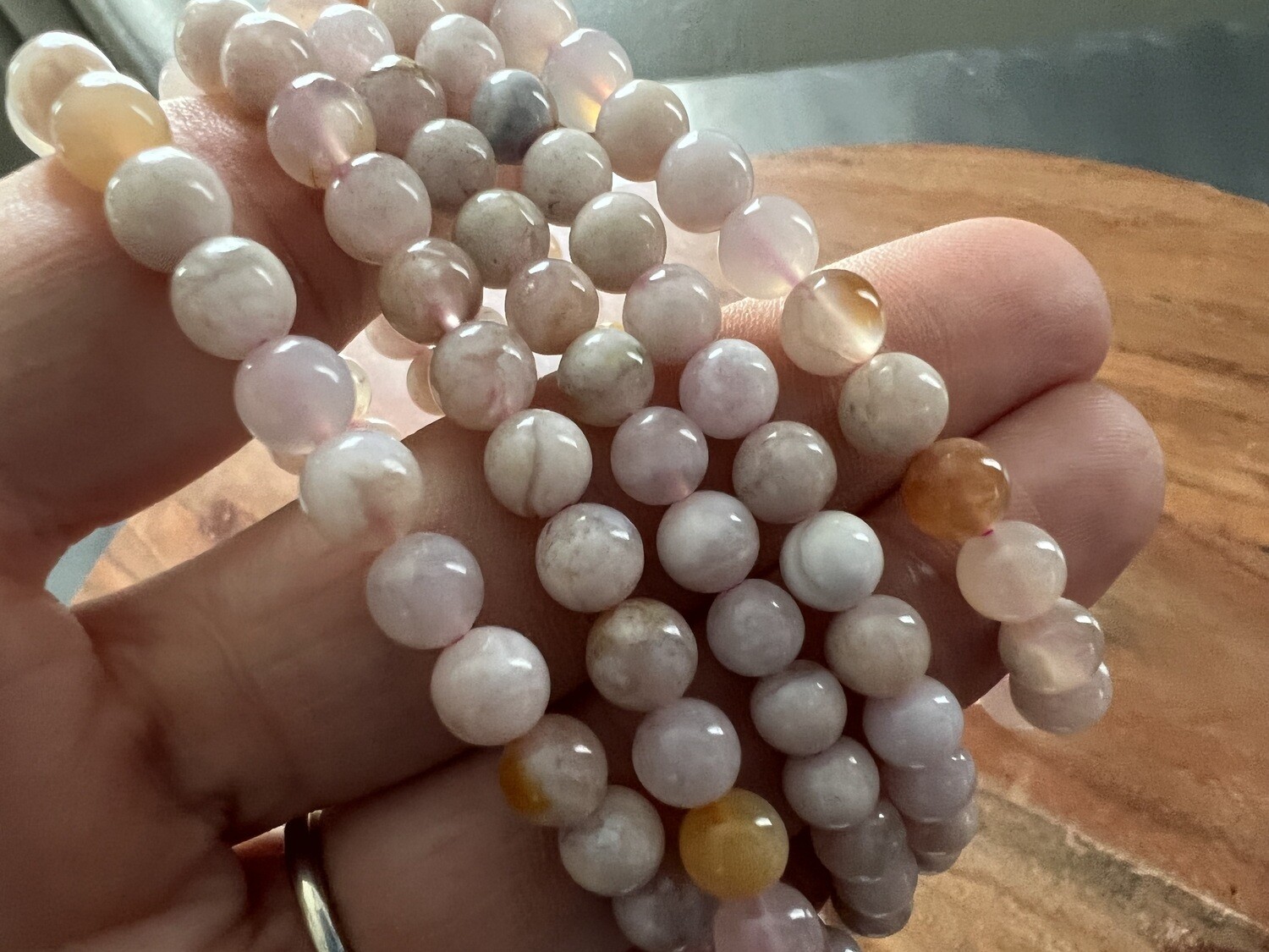Stone Bracelet - Flower Agate