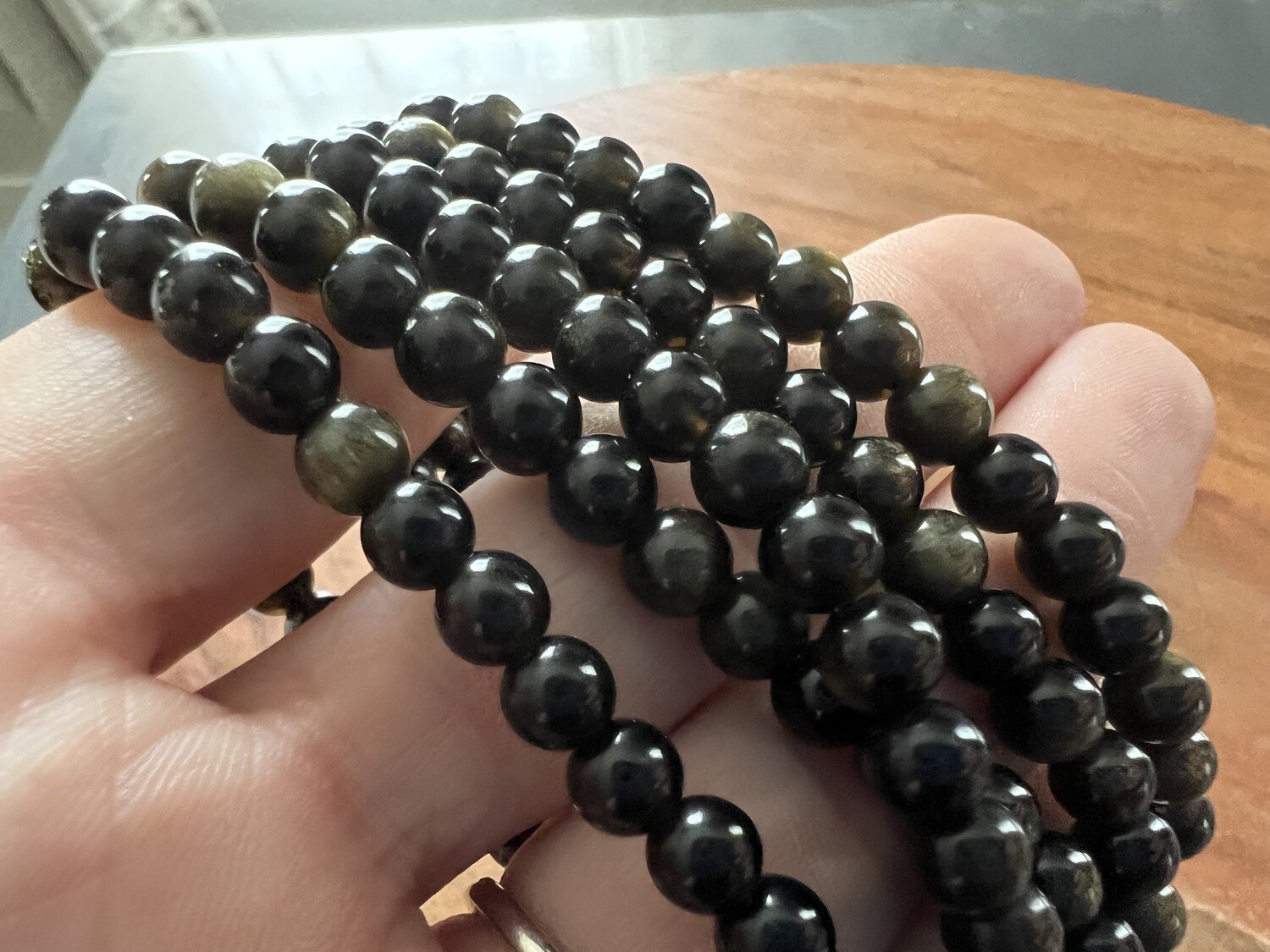 Stone Bracelet - Golden Sheen Obsidian