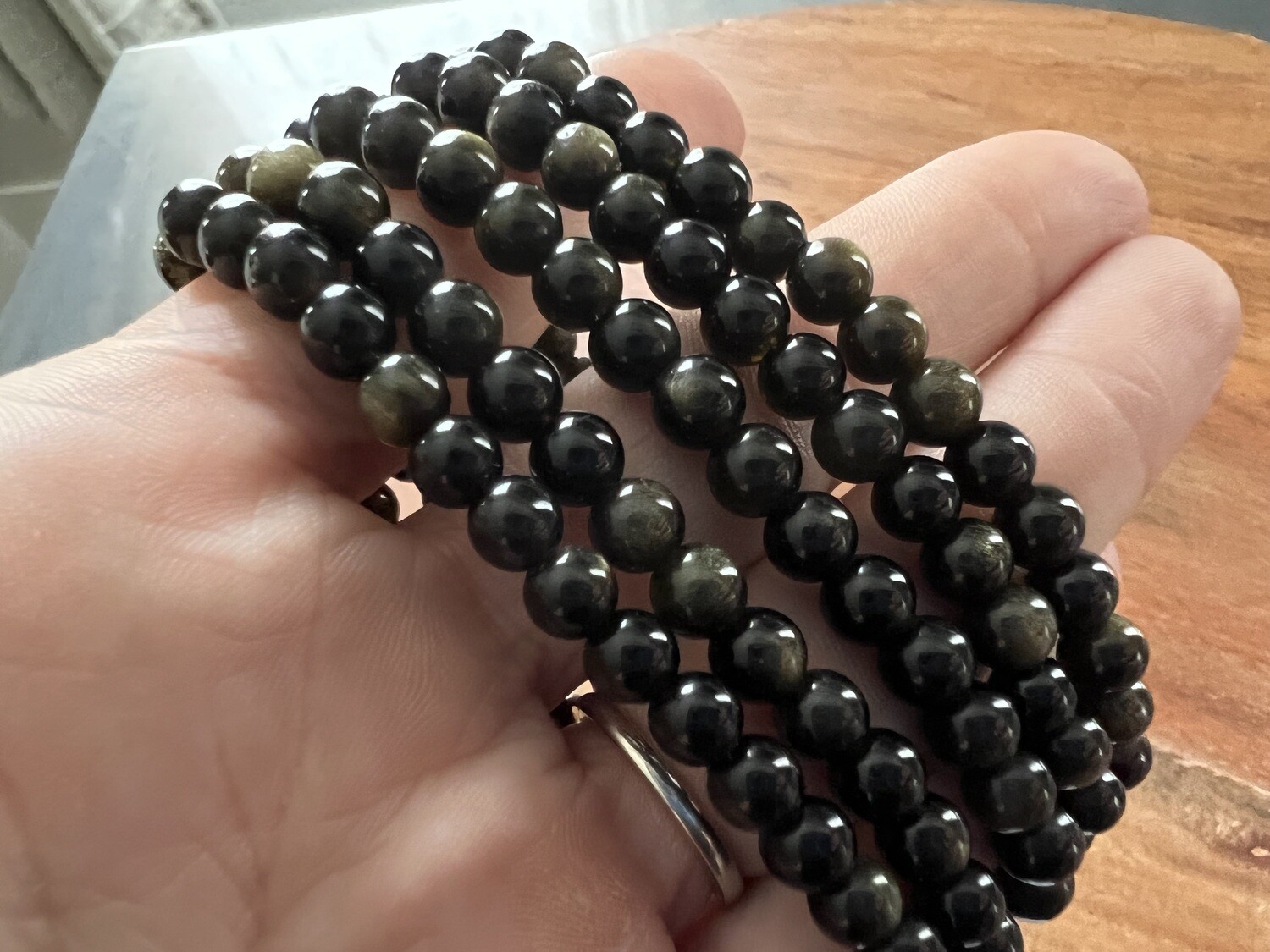 Stone Bracelet - Golden Sheen Obsidian