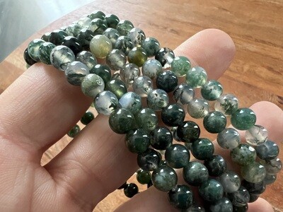 Stone Bracelet - Moss Agate
