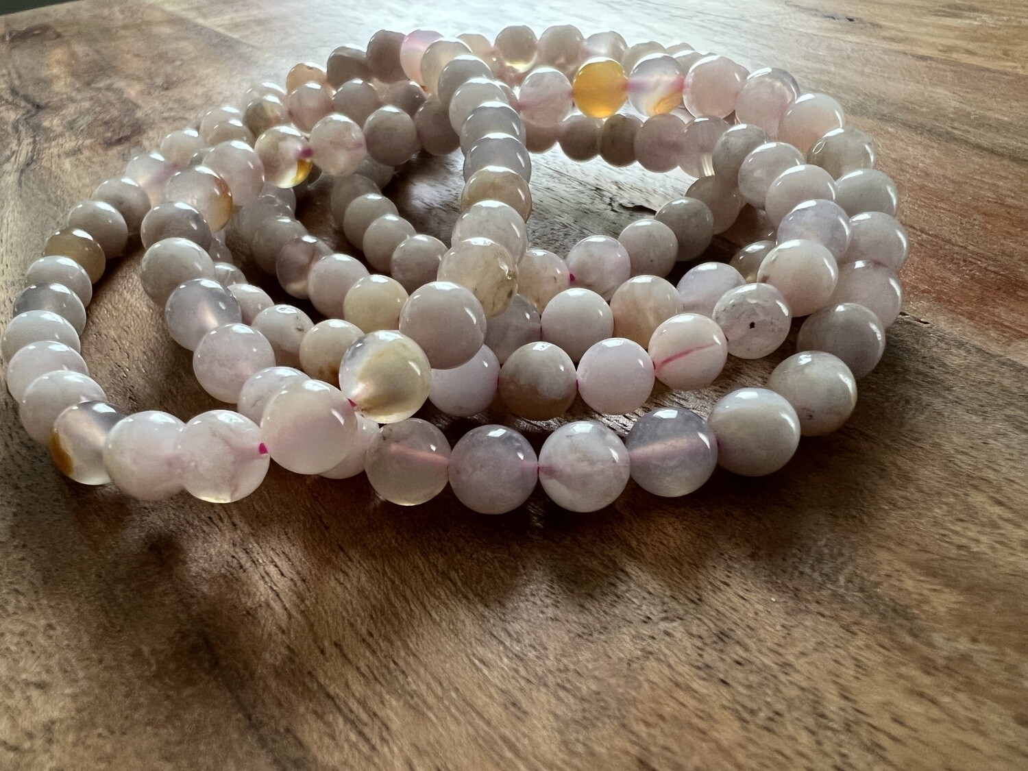 Stone Bracelet - Flower Agate