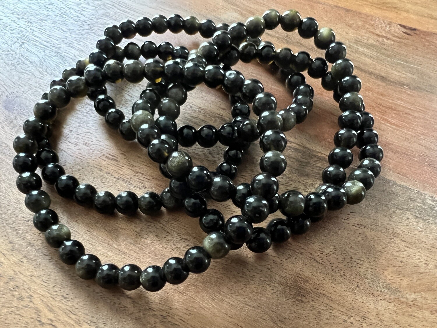 Stone Bracelet - Golden Sheen Obsidian