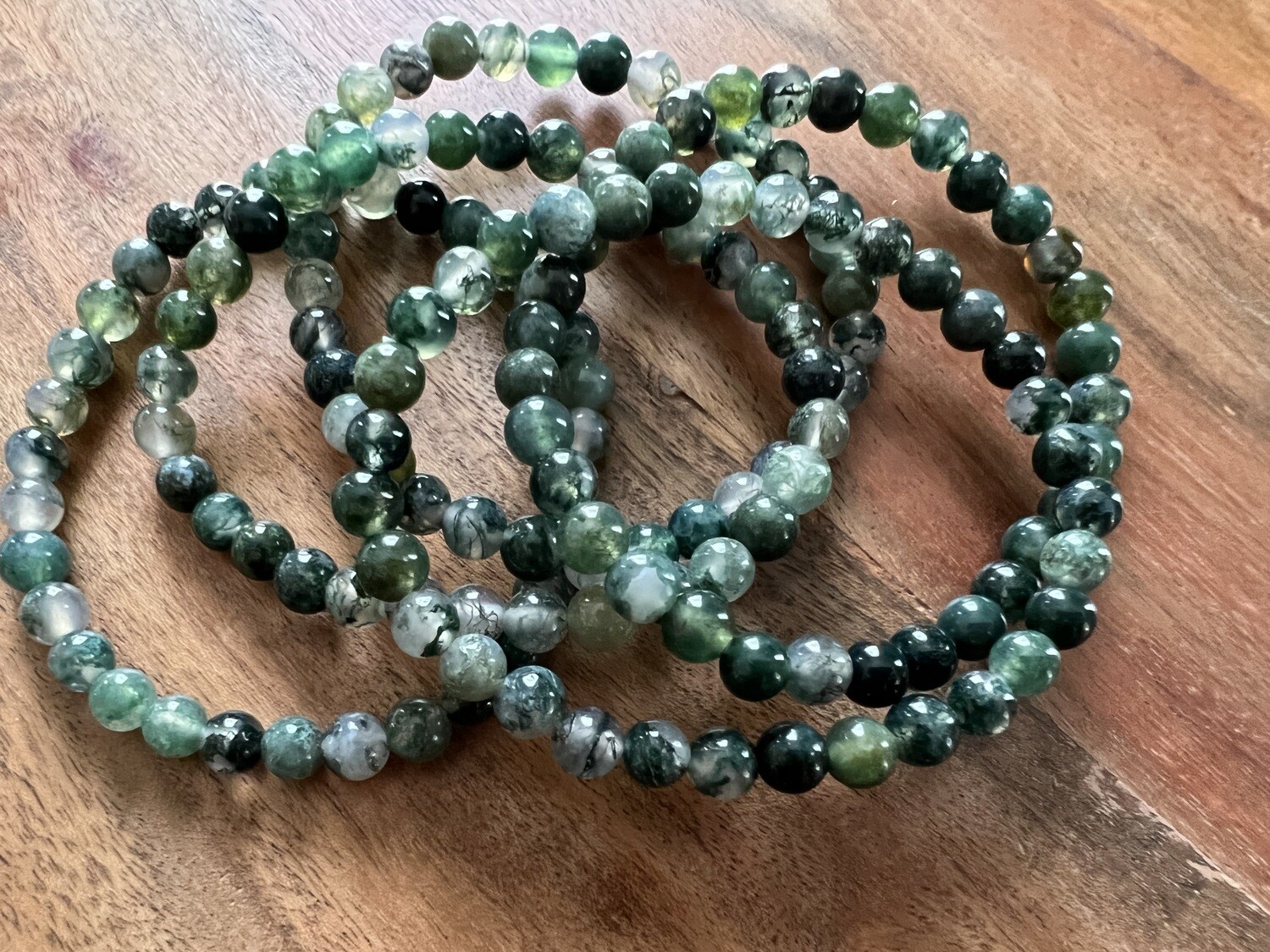Stone Bracelet - Moss Agate
