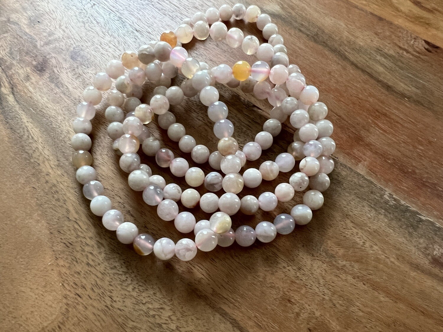 Stone Bracelet - Flower Agate