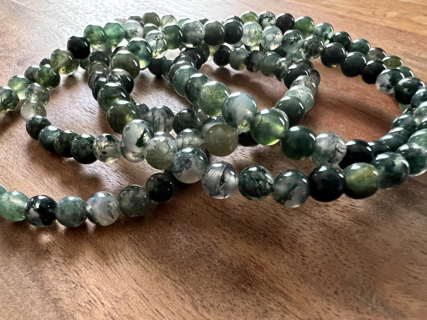 Stone Bracelet - Moss Agate