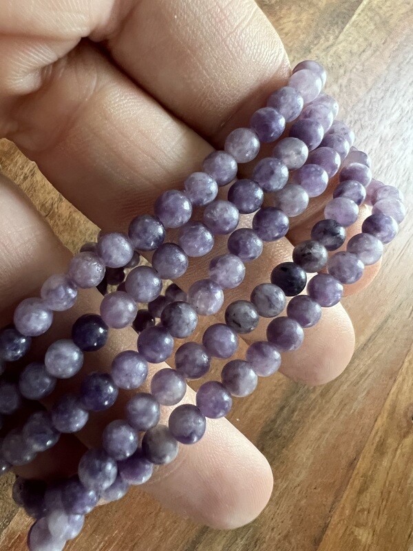 Stone Bracelet - Lepidolite | 4mm
