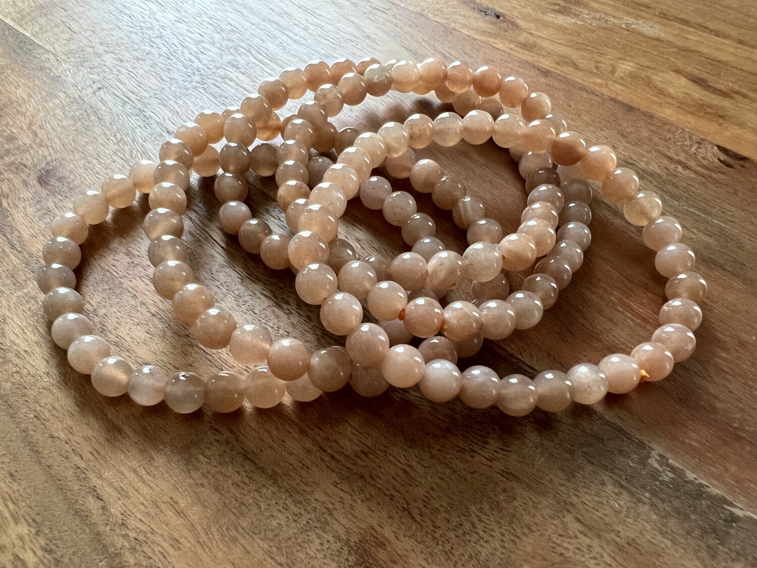 Stone Bracelet - Peach Moonstone
