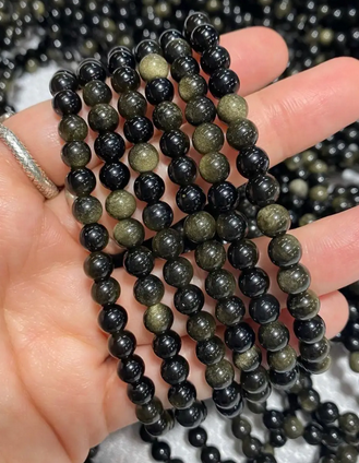 Stone Bracelet - Golden Sheen Obsidian