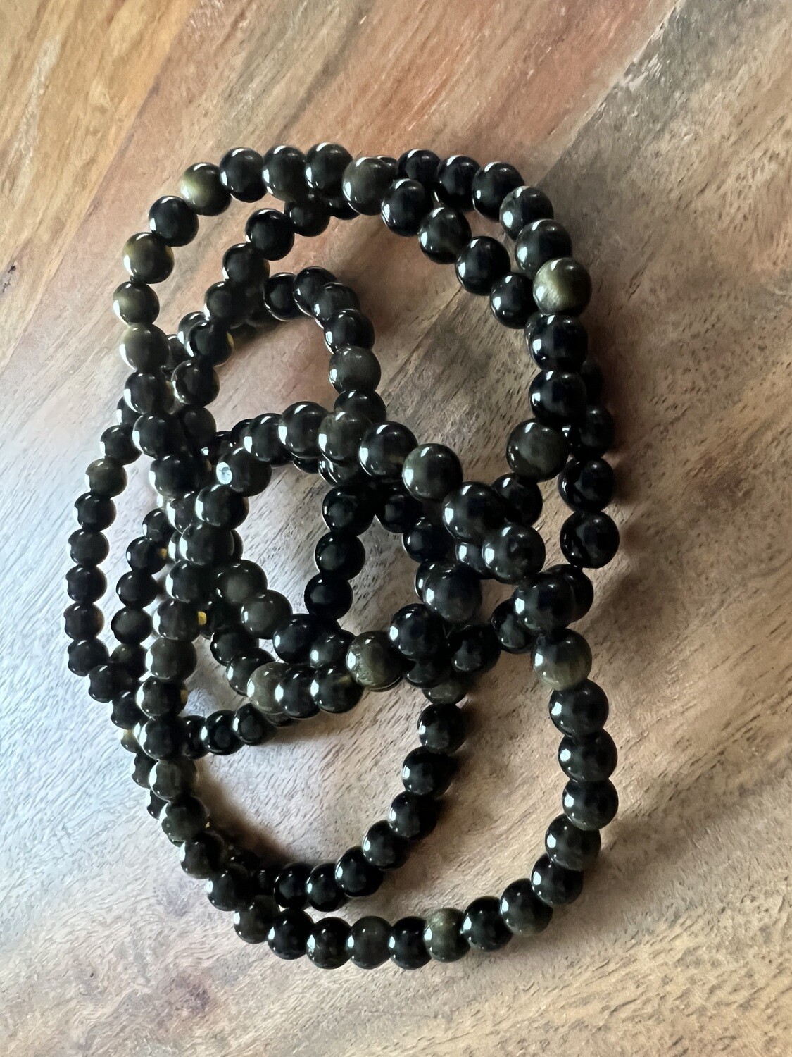 Stone Bracelet - Golden Sheen Obsidian