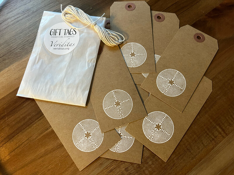 Labyrinth Gift Tags | Set of 10 Tags + Twine