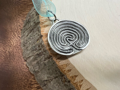 *Holiday Pewter Ornament - Classical Labyrinth