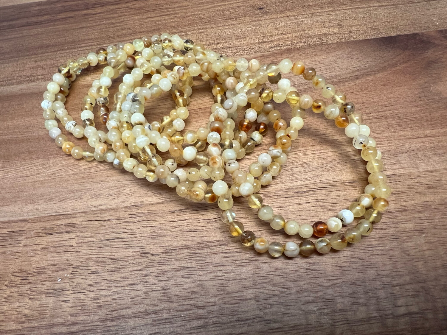 Stone Bracelet - Amber | 4mm
