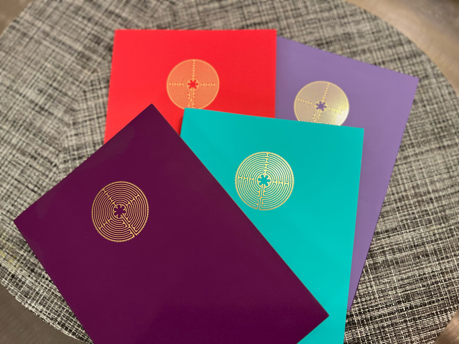 Journal: Gold Foil Labyrinth (Multiple Colors Available)