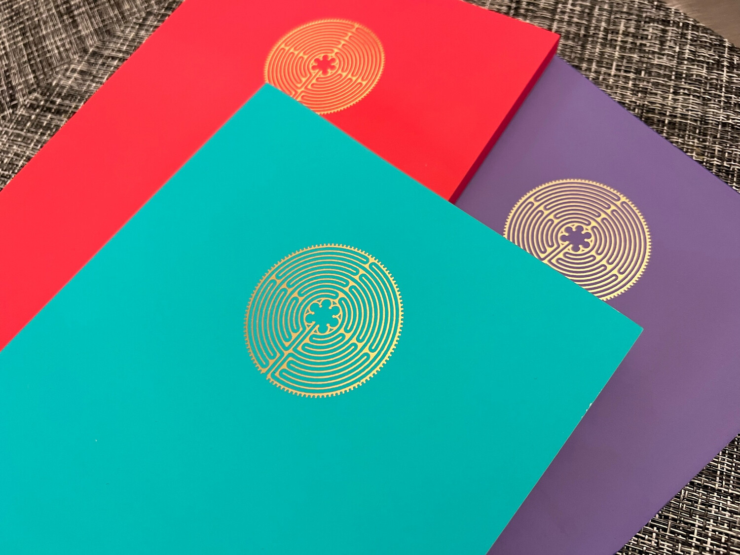 Journal: Gold Foil Labyrinth (Multiple Colors Available)