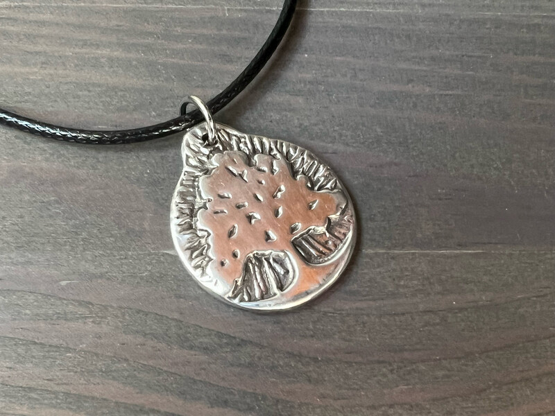 Necklace: Hand Poured Pewter Tree of Life (A Path filled with Awe)
