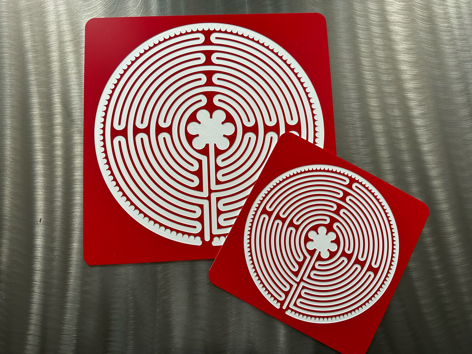 Acrylic Chartres Labyrinth (multiple colors) | 8-inch
