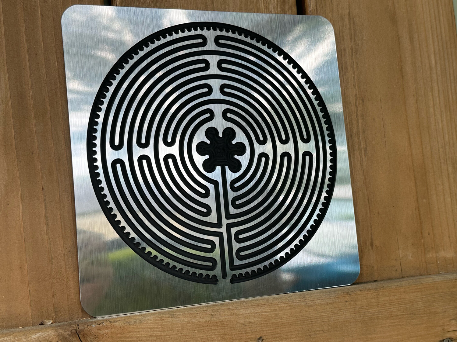 Acrylic Chartres Labyrinth (multiple colors) | 8-inch