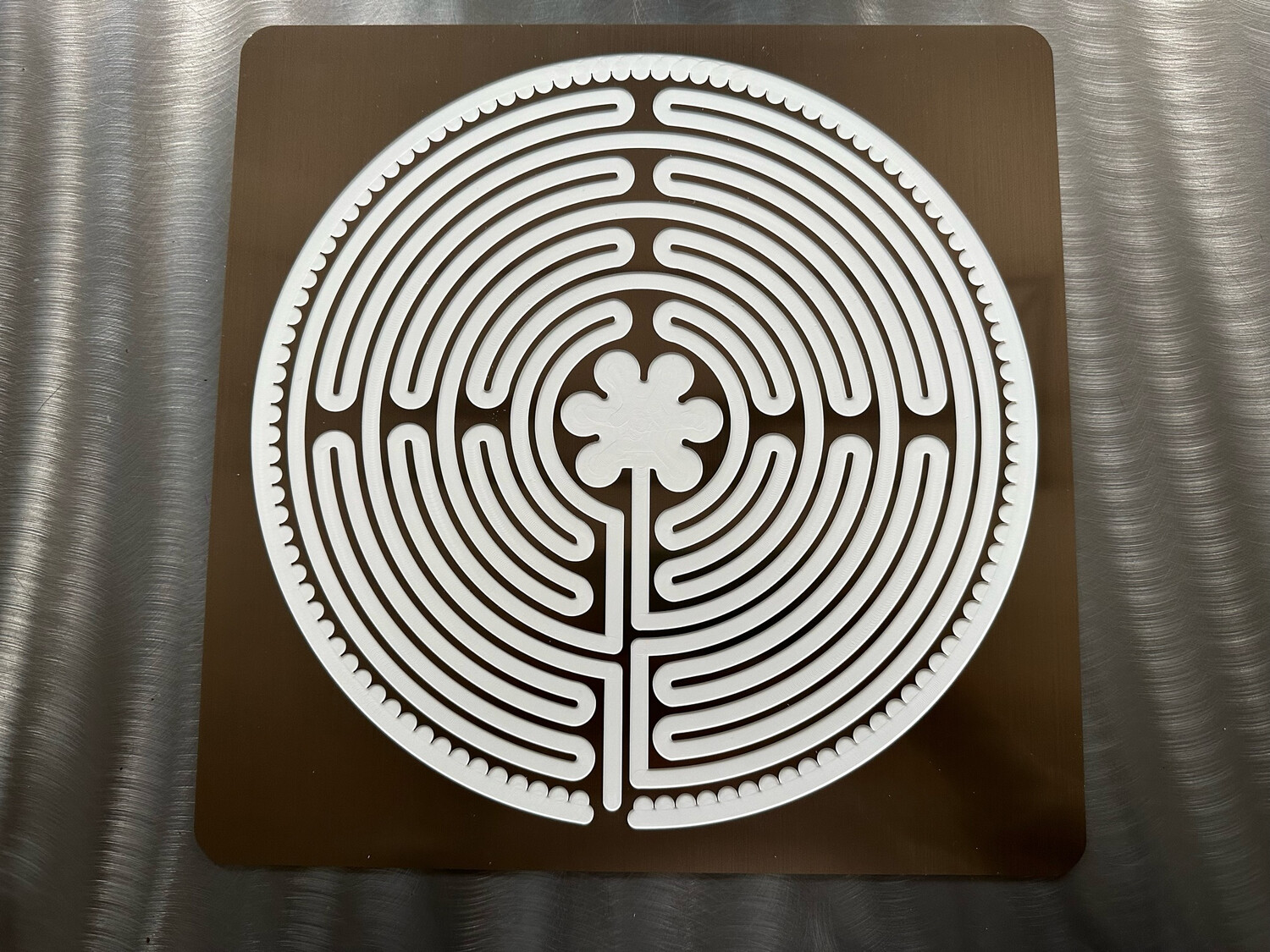 Acrylic Chartres Labyrinth (multiple colors) | 8-inch
