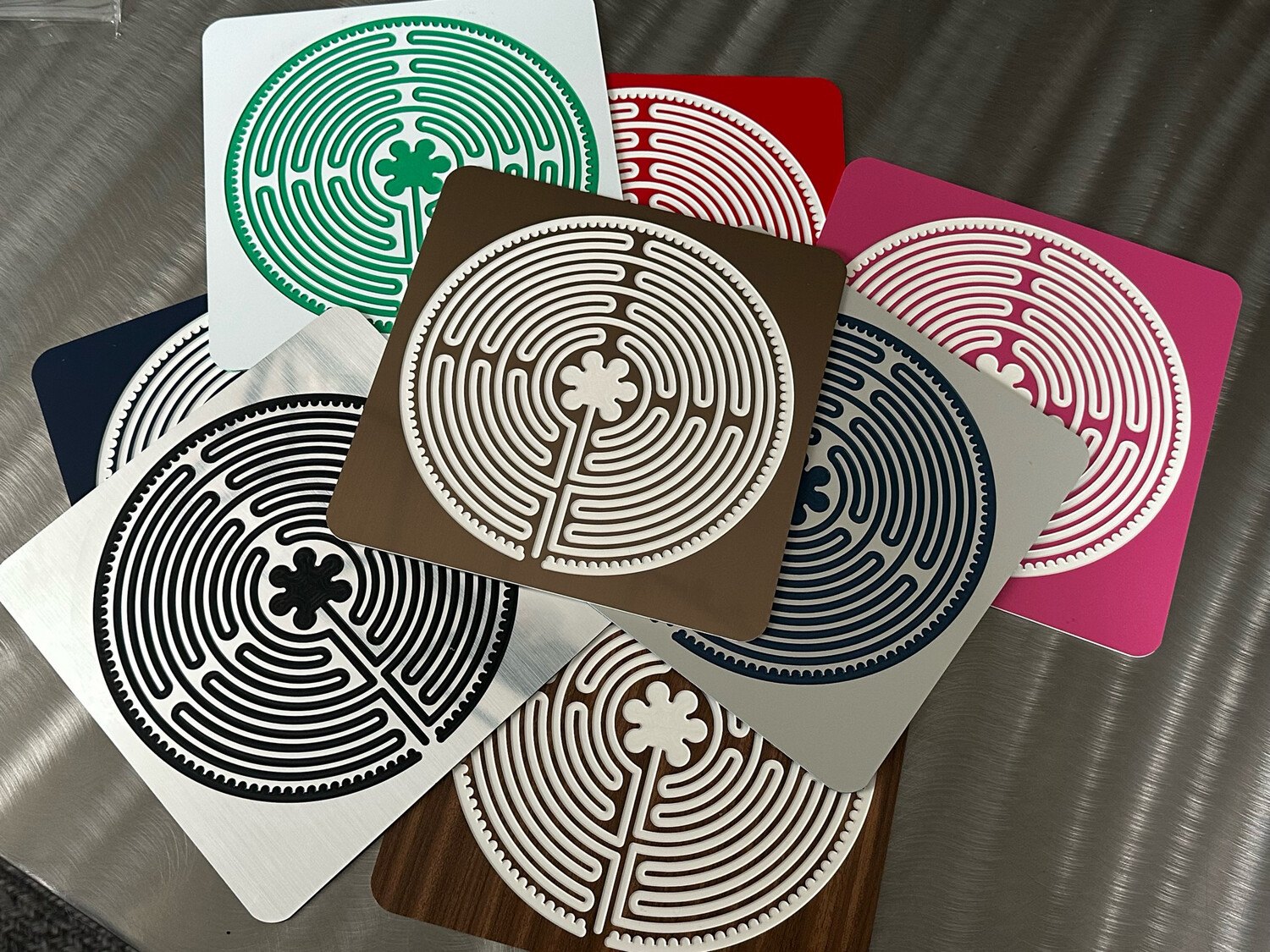 Acrylic Chartres Labyrinth (multiple colors) | 8-inch