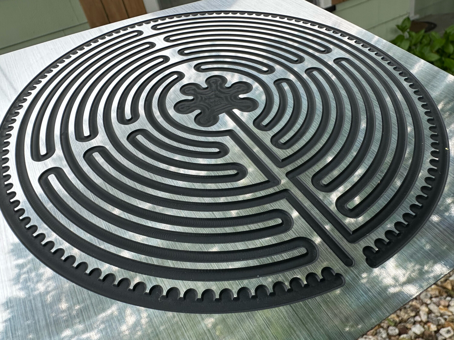 Acrylic Chartres Labyrinth (multiple colors) | 8-inch