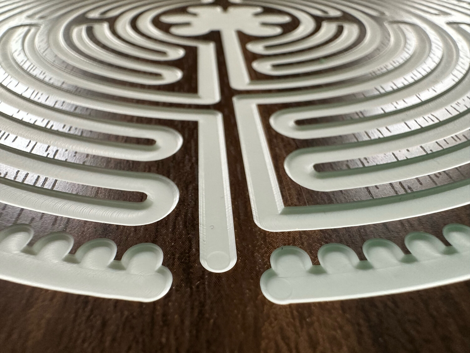 Acrylic Chartres Labyrinth (multiple colors) | 8-inch