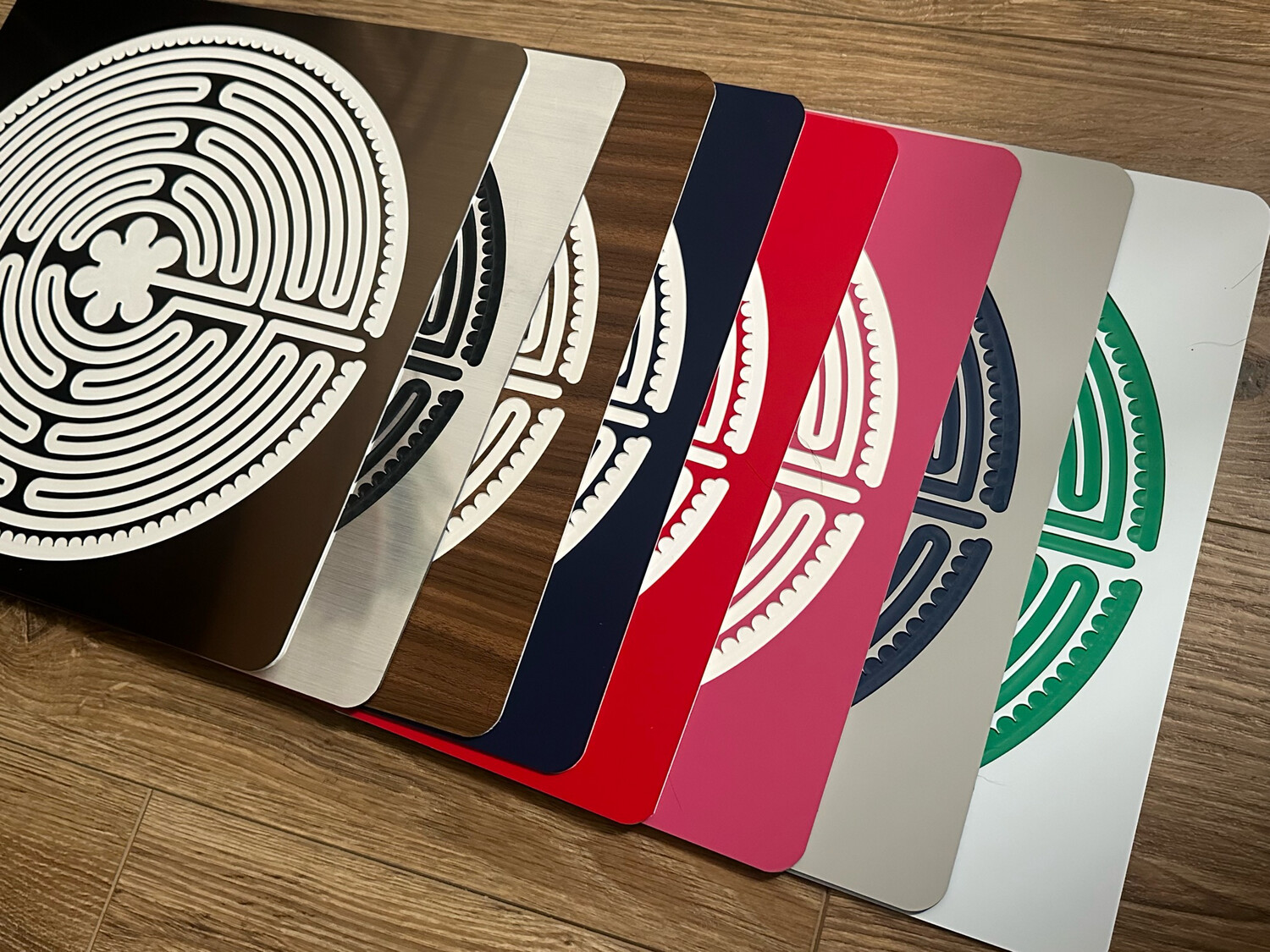 Acrylic Chartres Labyrinth (multiple colors) | 8-inch