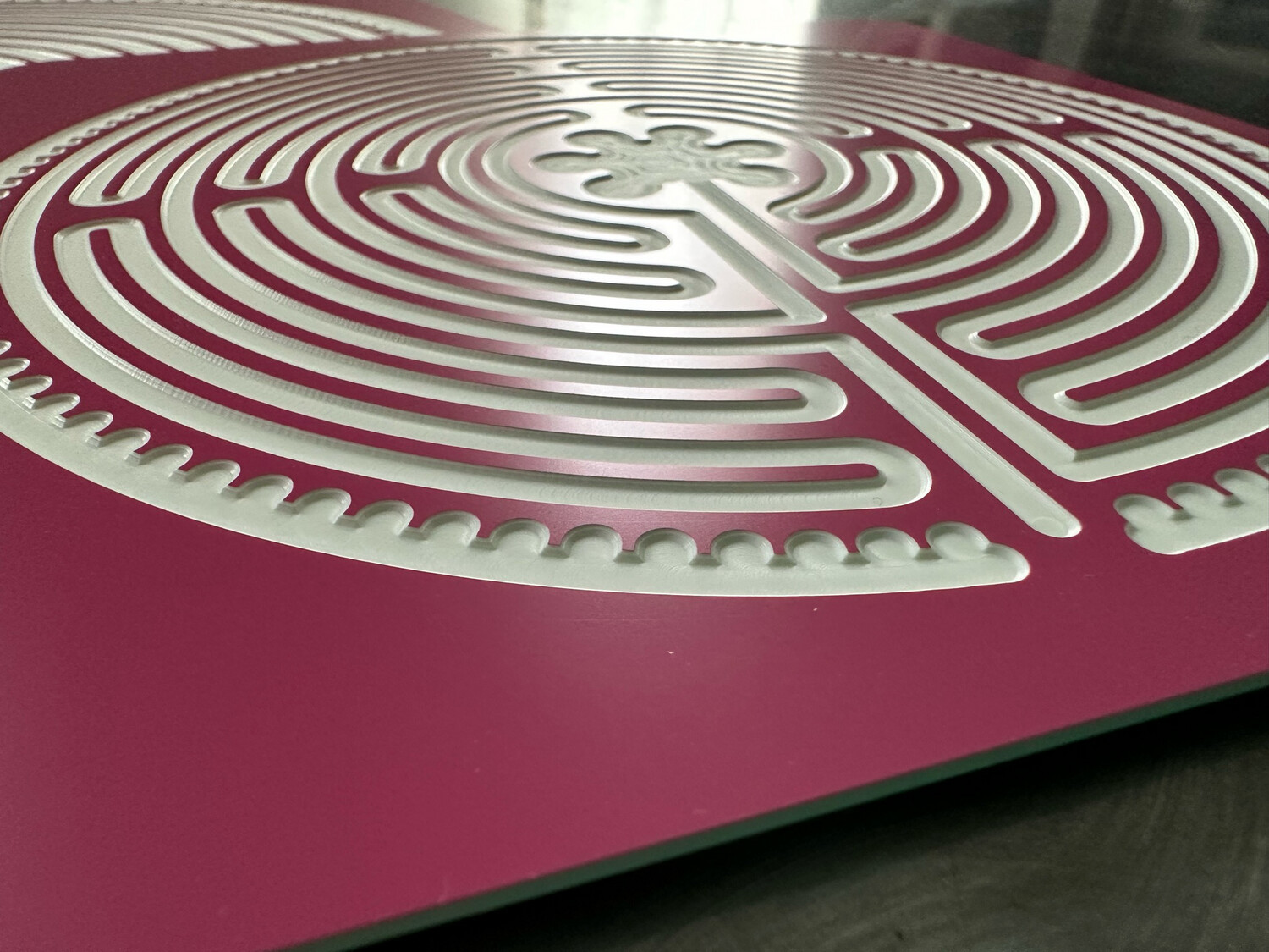 Acrylic Chartres Labyrinth (multiple colors) | 8-inch