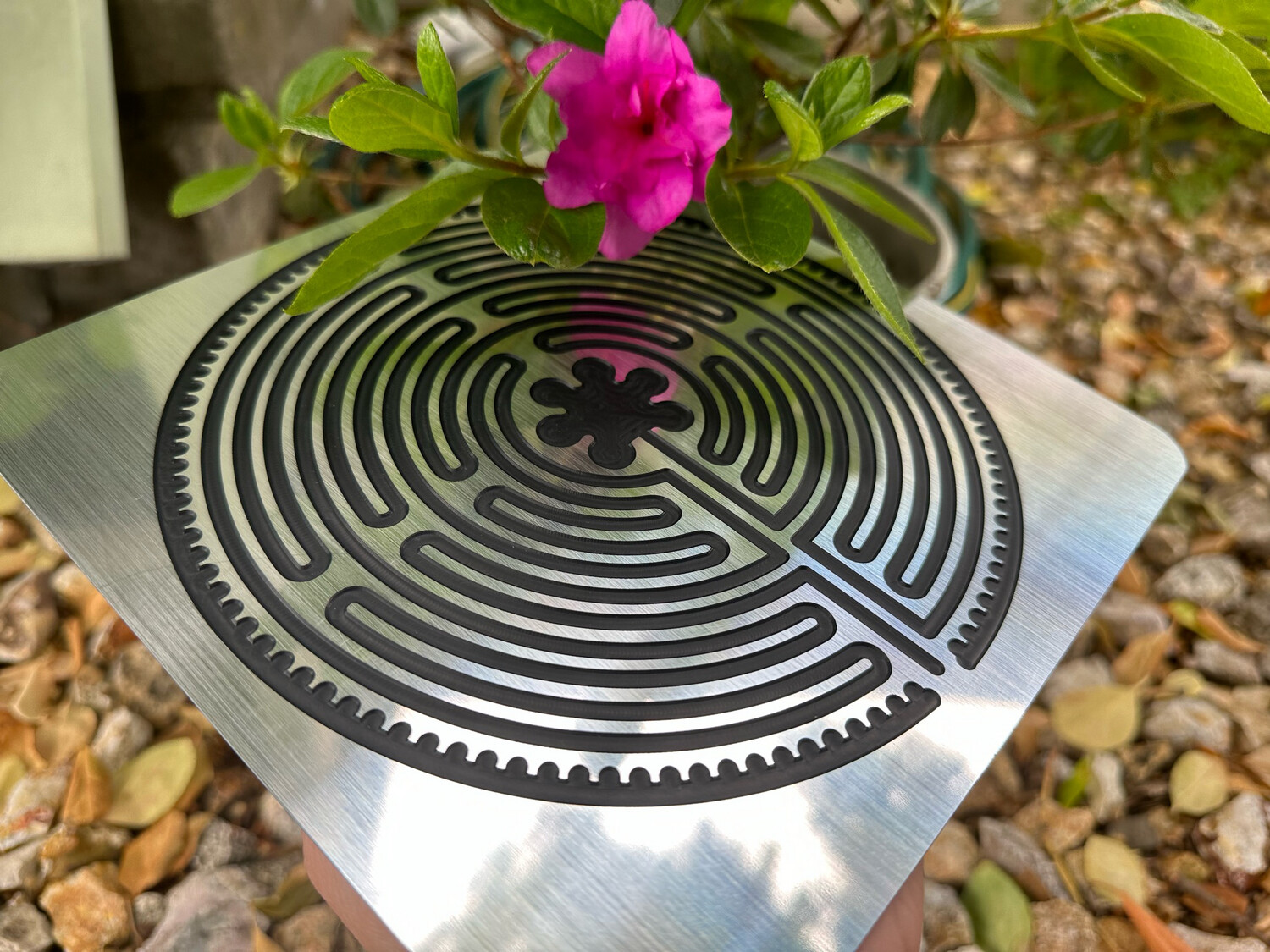 Acrylic Chartres Labyrinth (multiple colors) | 8-inch