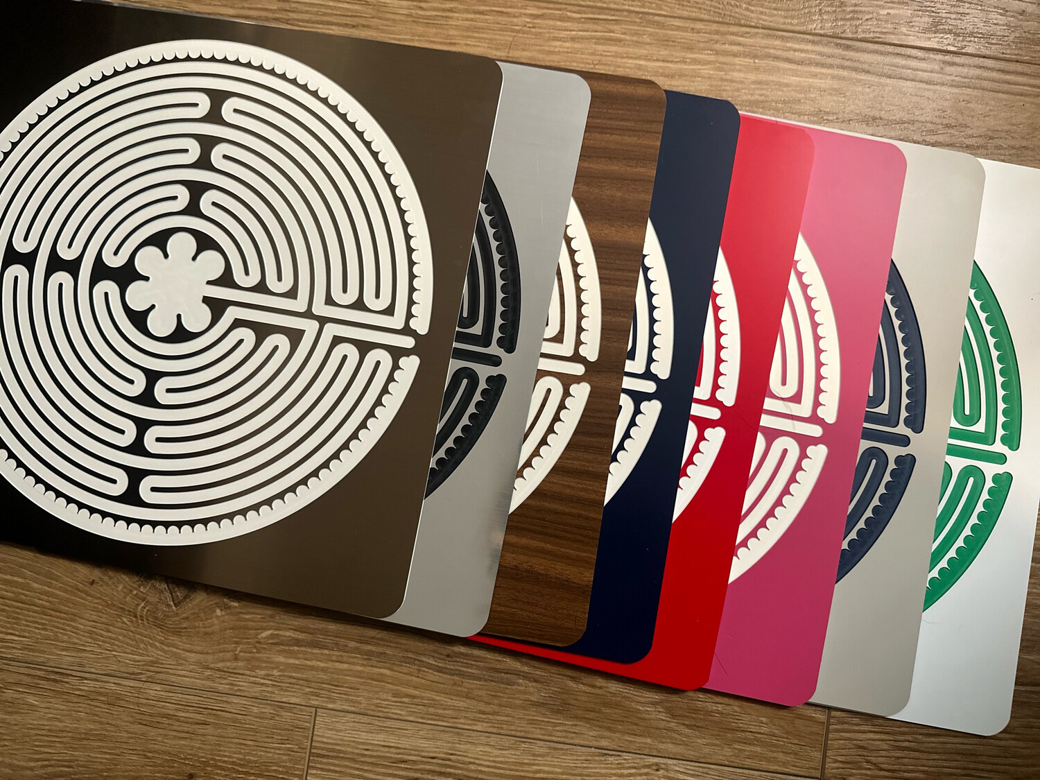 Acrylic Chartres Labyrinth (multiple colors) | 8-inch