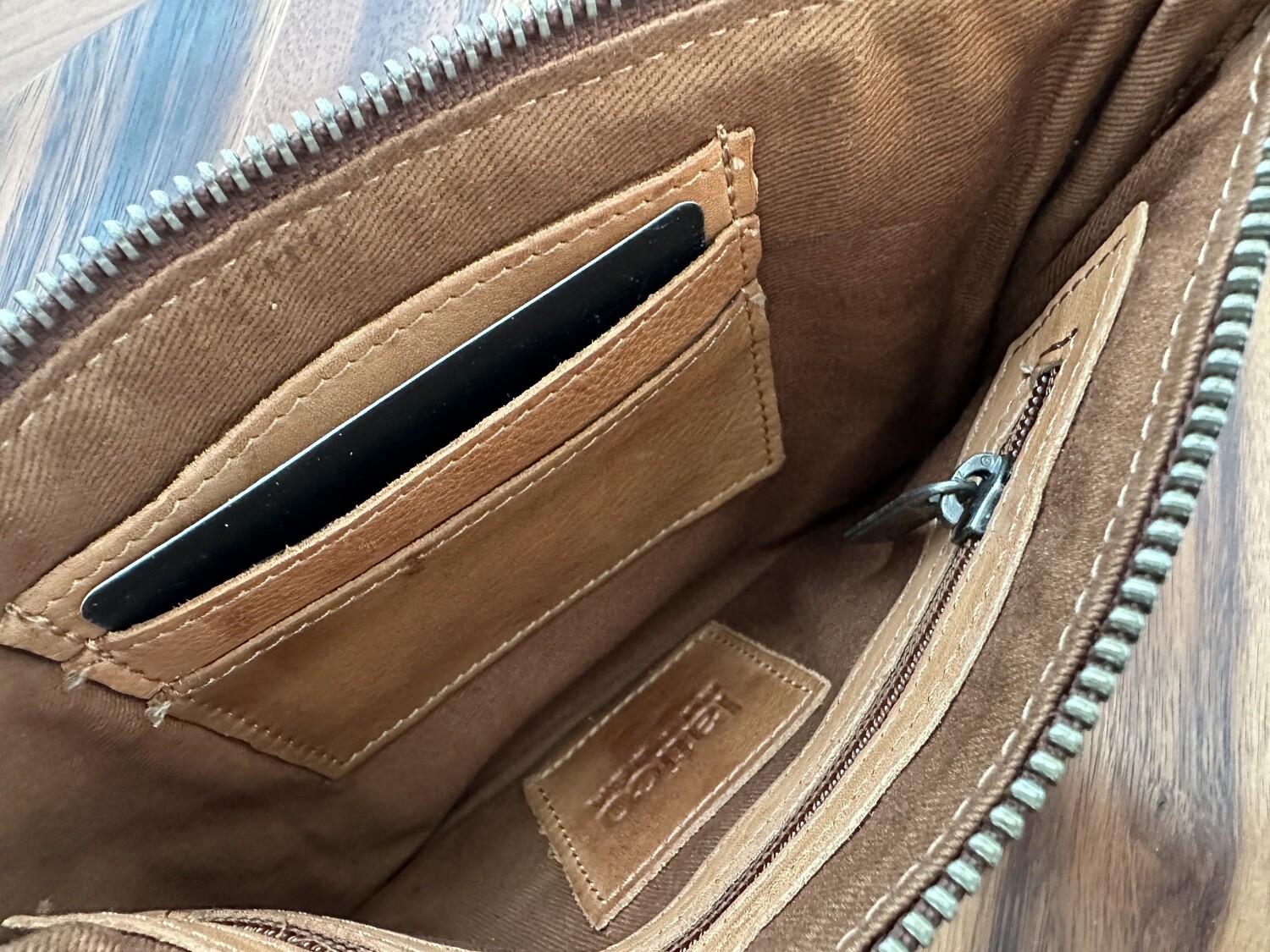Latico Leathers | Amal Clutch &amp; Wristlet | COGNAC