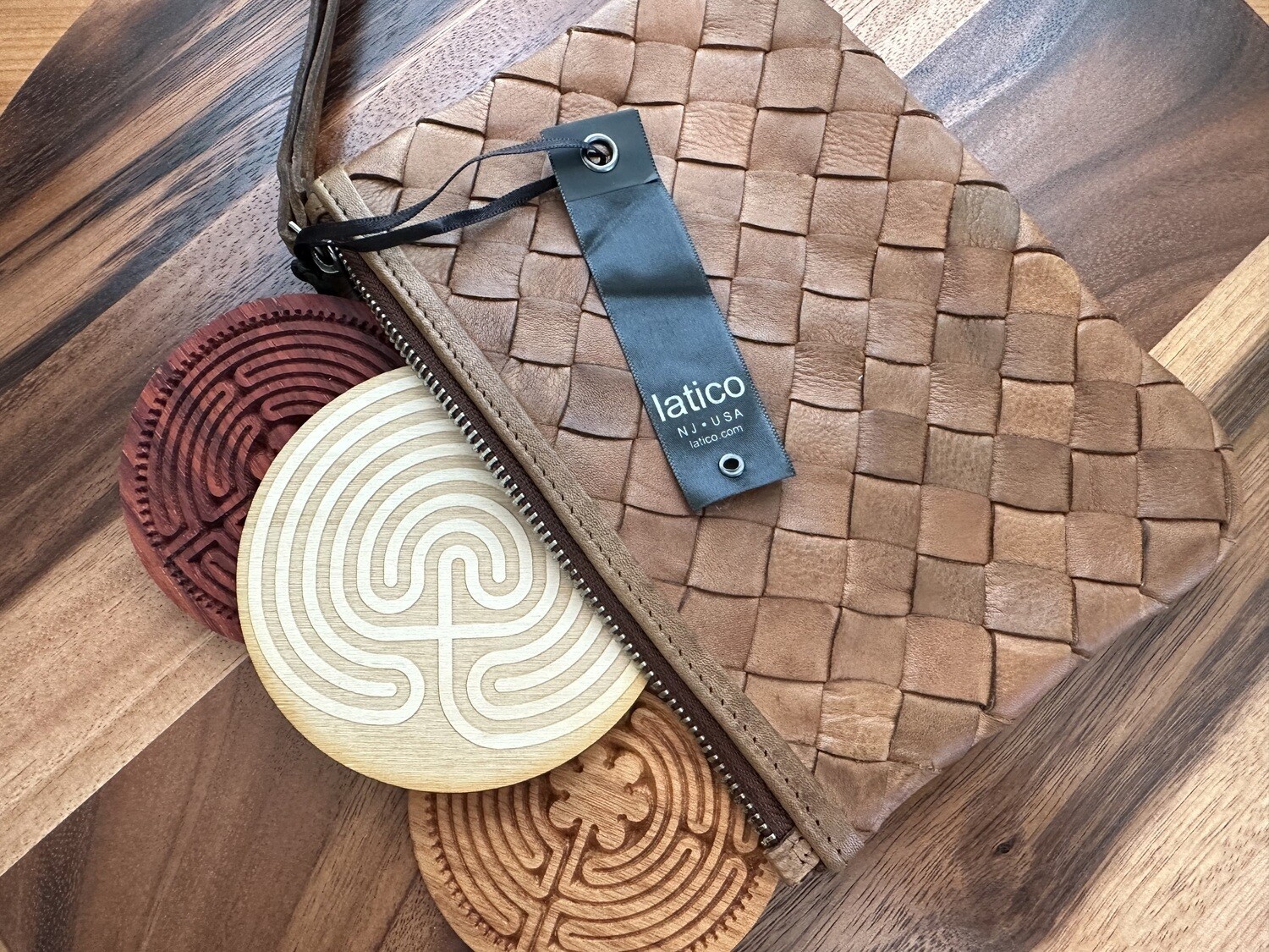 Latico Leathers | Amal Clutch &amp; Wristlet | COGNAC