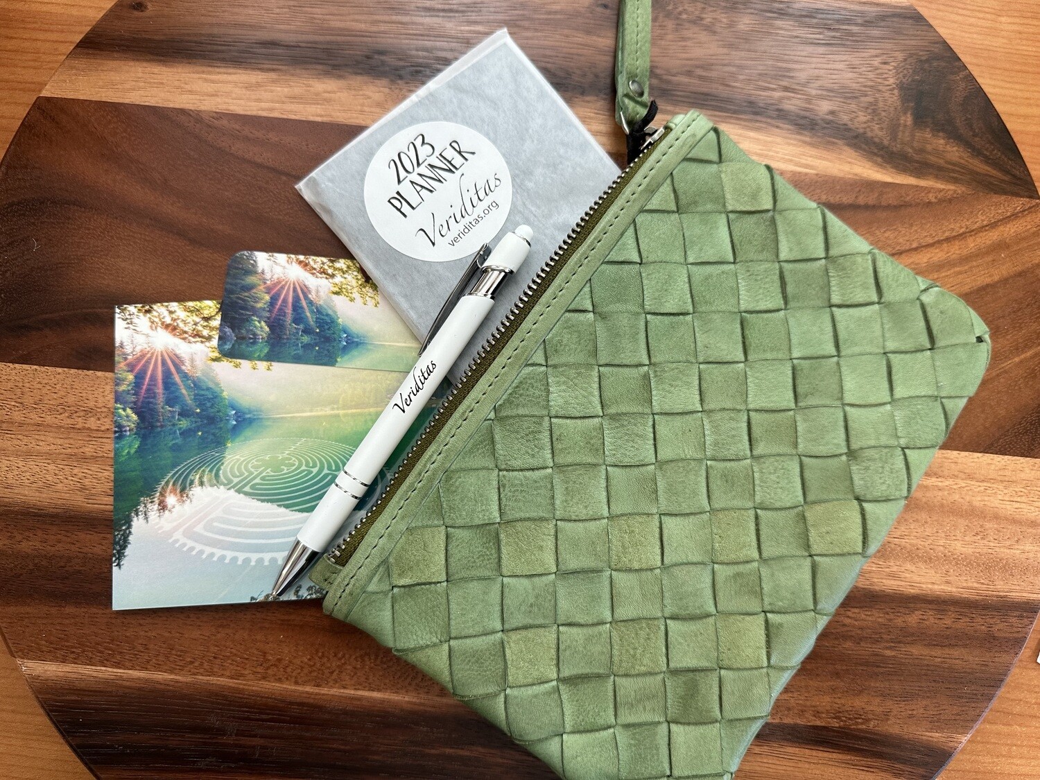 Latico Leathers | Amal Clutch &amp; Wristlet | GREEN