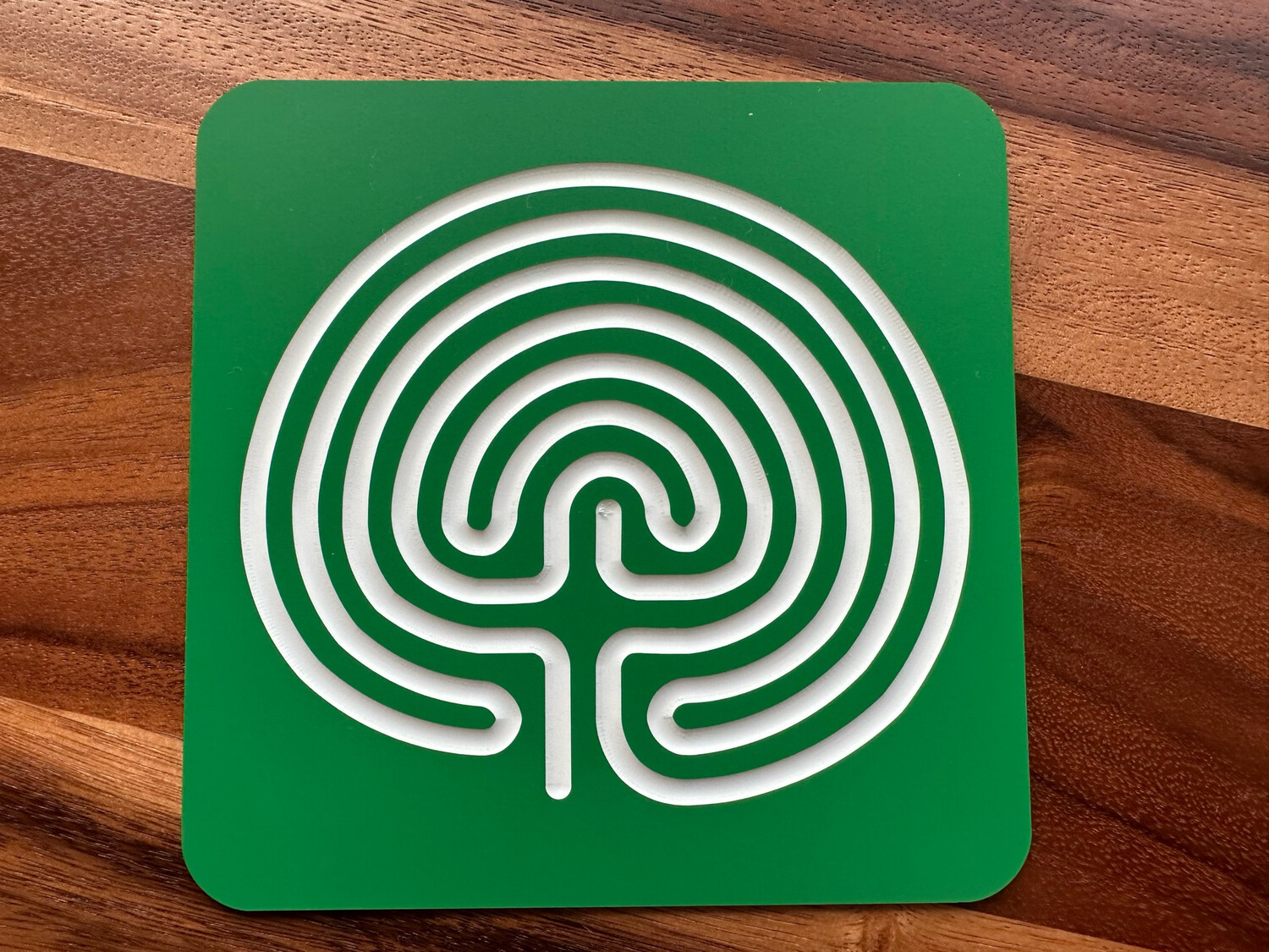 Acrylic Classical Labyrinth -  WHITE PATH | 6-inch