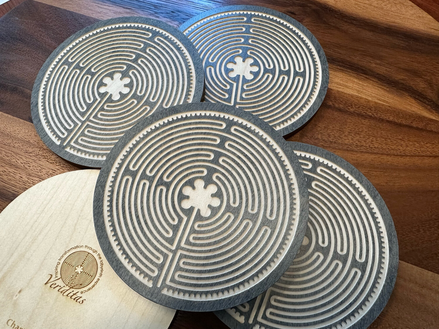 Mini Chartres Labyrinth | Maple Wood | 4.5-inch