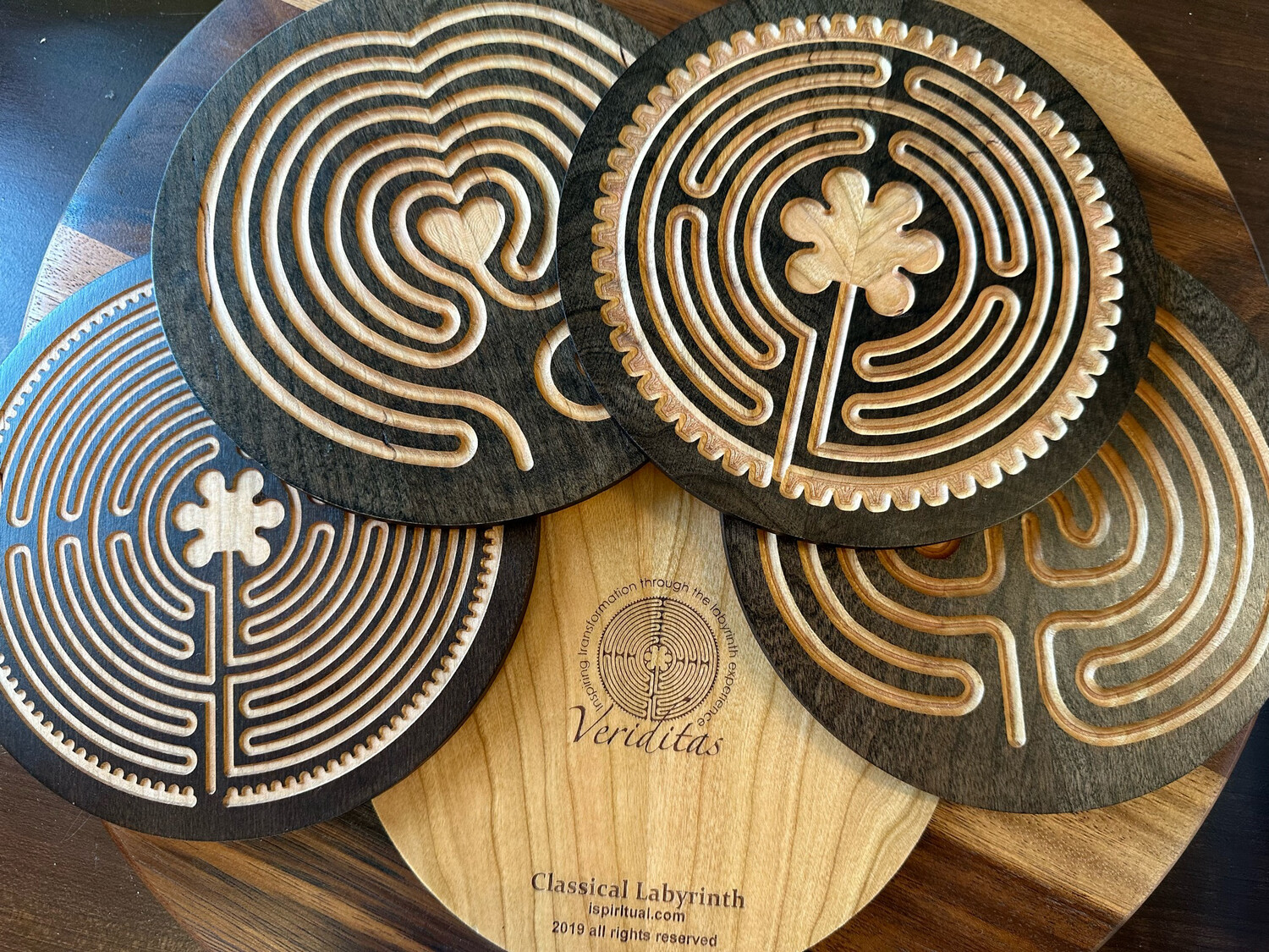 Classical Labyrinth (Cherry Wood | Stain) | 7-inch