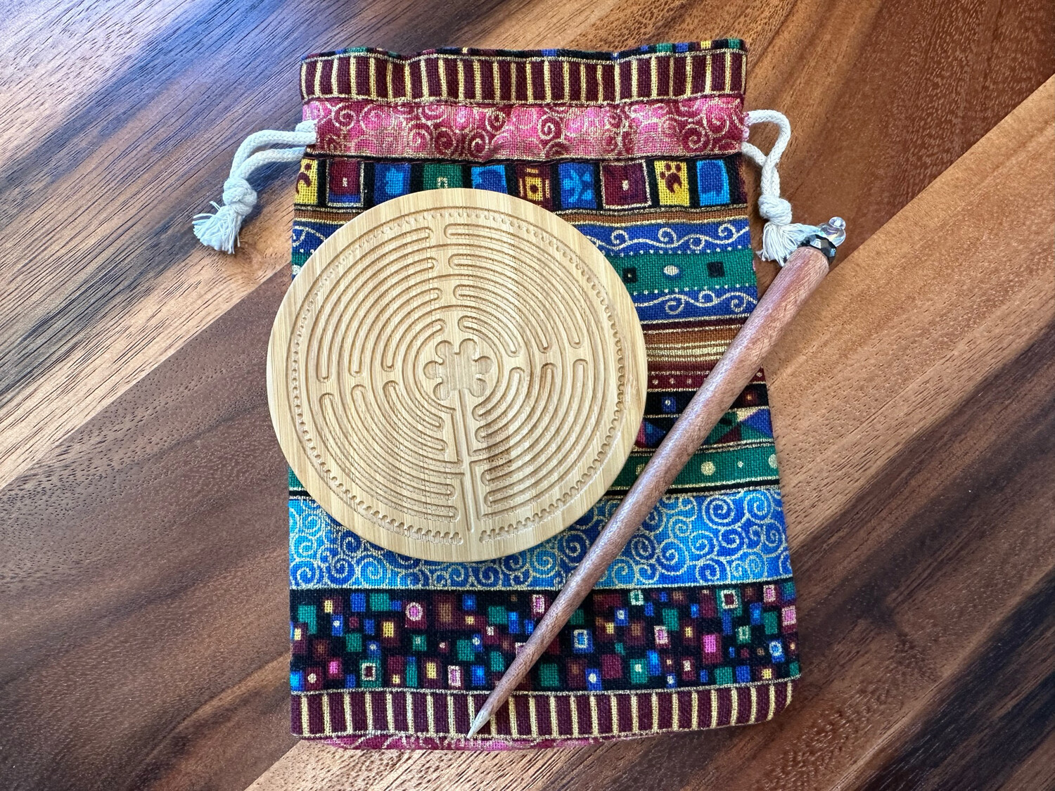 Pocket Handheld Labyrinth (BAMBOO) | 4-inch