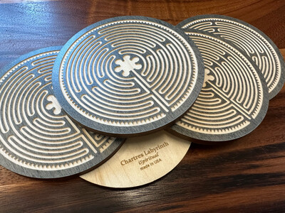 Mini Chartres Labyrinth | Maple Wood | 4.5-inch