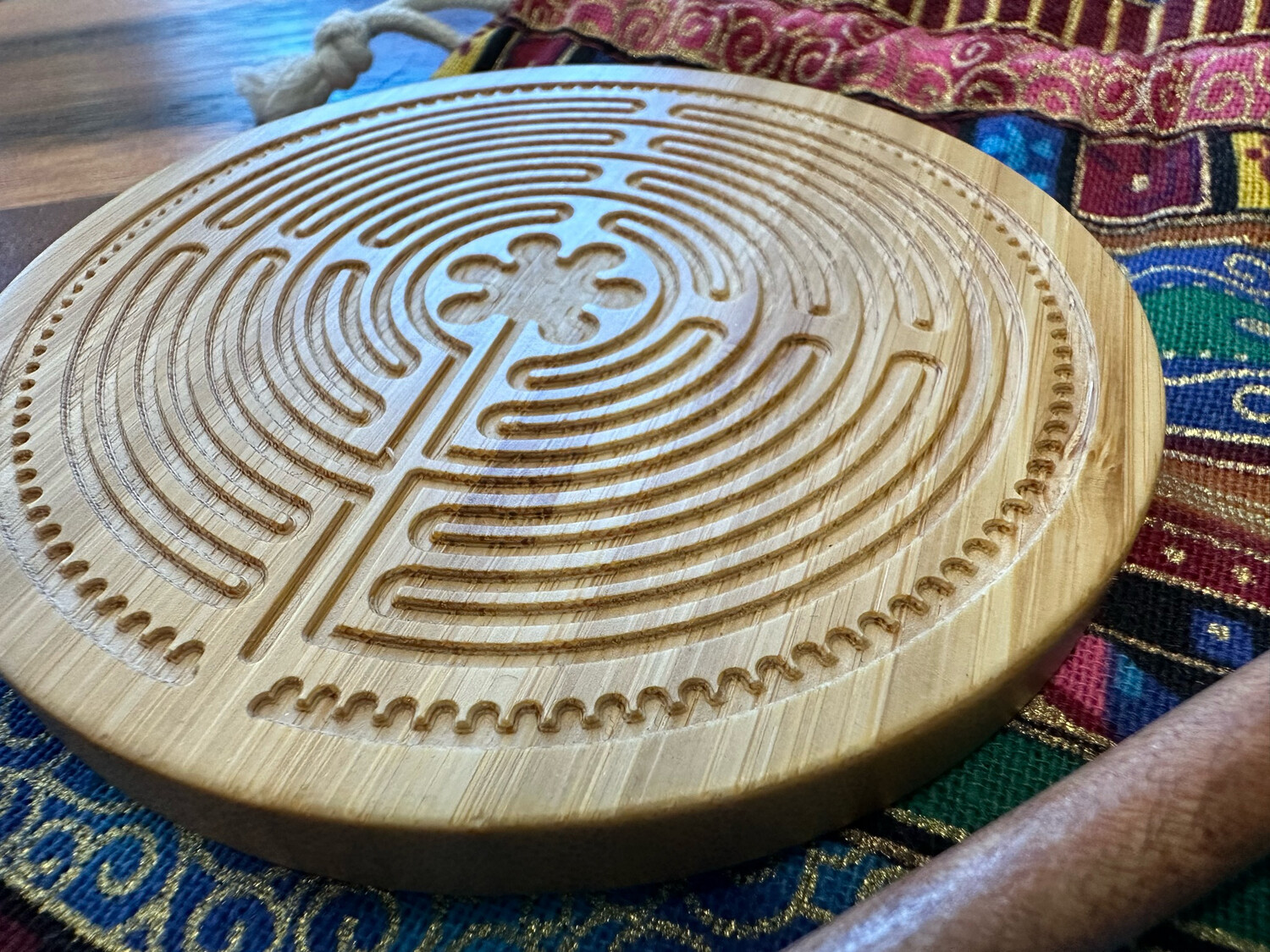Pocket Handheld Labyrinth (BAMBOO) | 4-inch