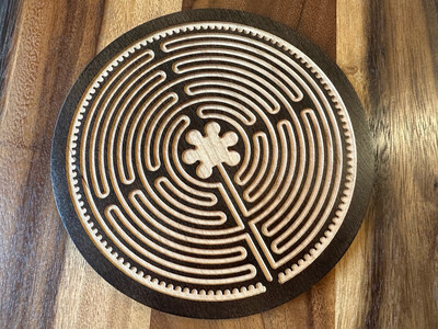 Chartres Labyrinth (Cherry Wood | Stain) | 7-inch