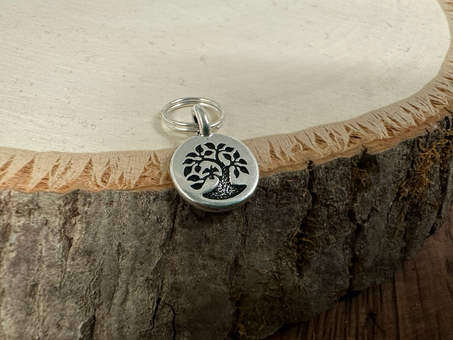 Keychain Mini Embellishment: Tree of Life (Antique Silver)