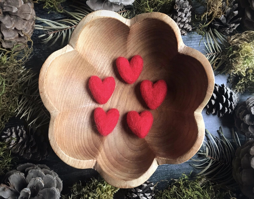 Feel the Love | Felted Wool Heart
