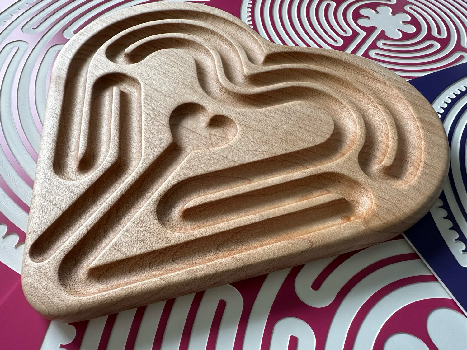 Heart Labyrinth | Real Wood