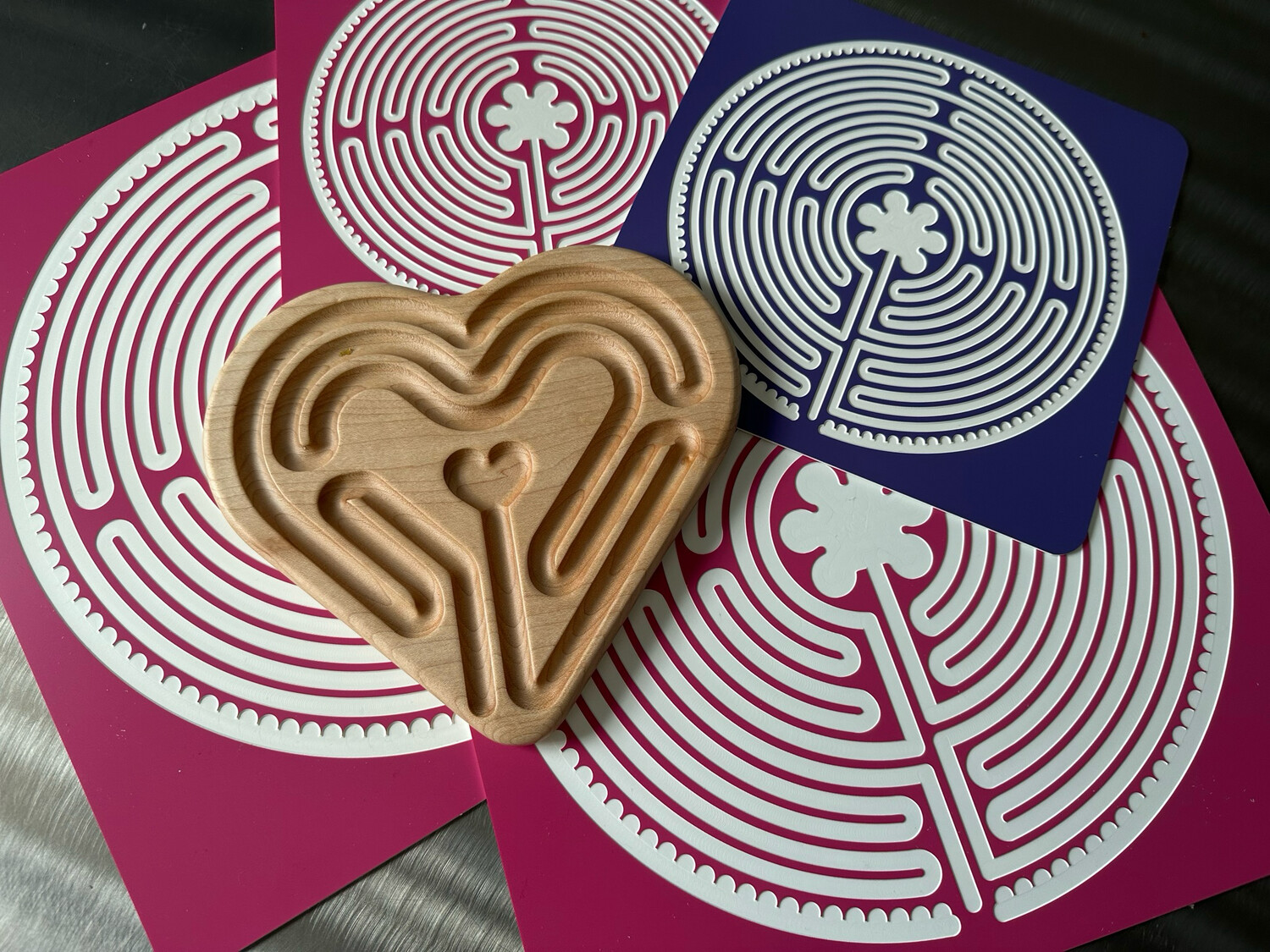 Heart Labyrinth | Real Wood