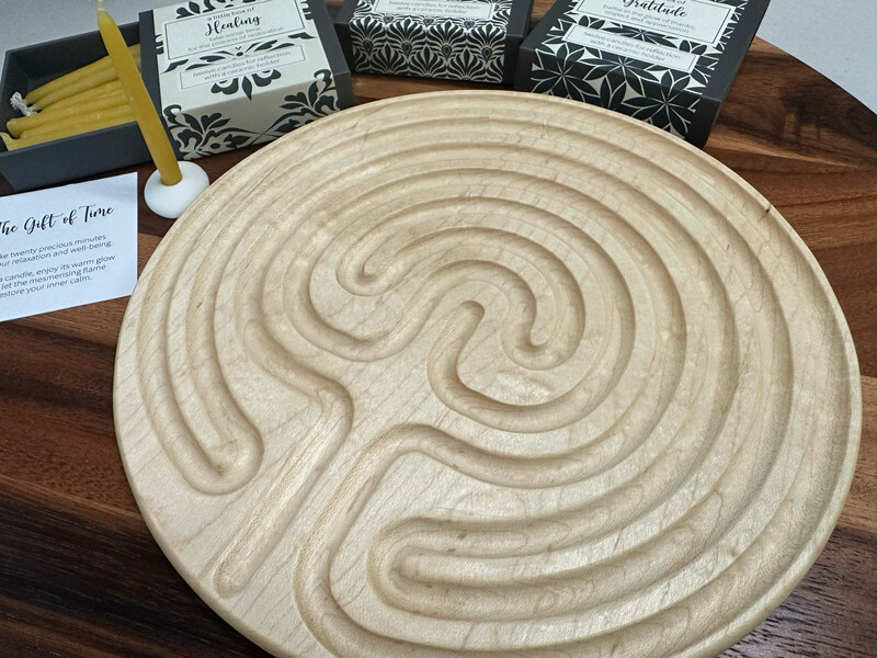 Hardwood Classical Labyrinth | 8.75-inch