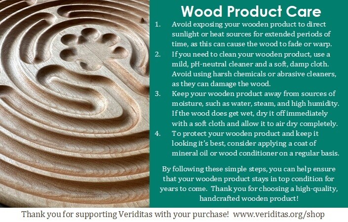 Heart Labyrinth | Real Wood
