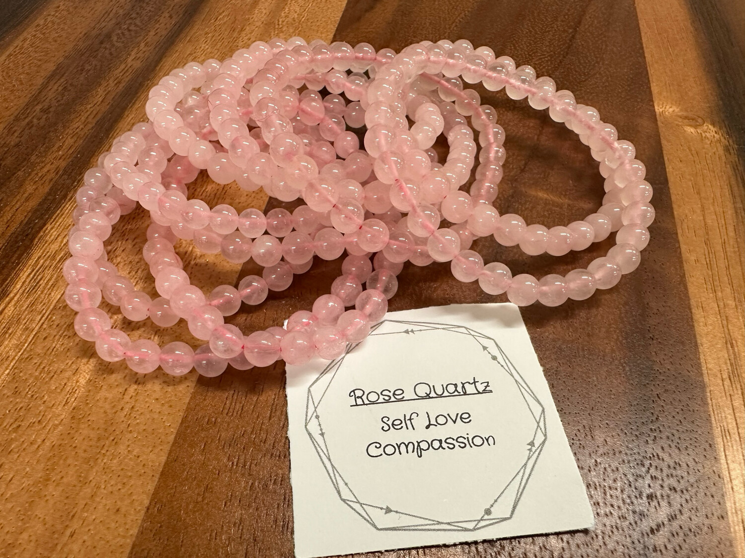 Stone Bracelet - Rose Quartz