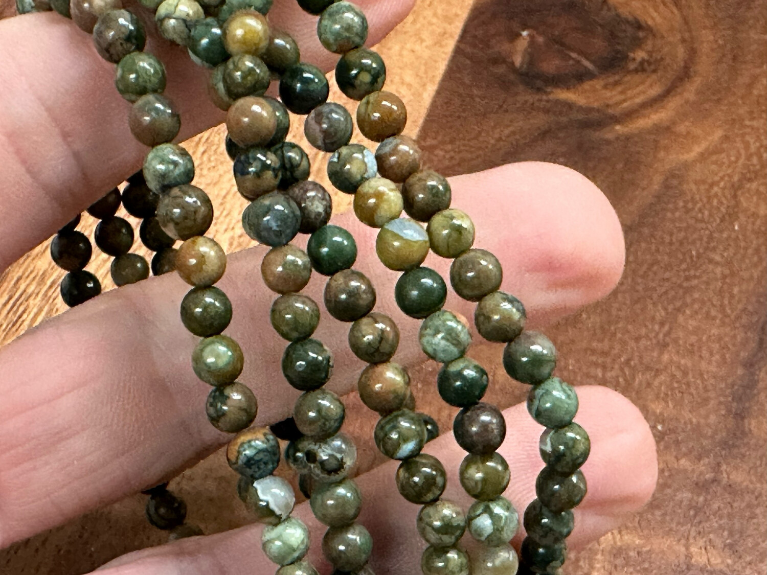 Stone Bracelet - Rainforest Jasper | 4mm